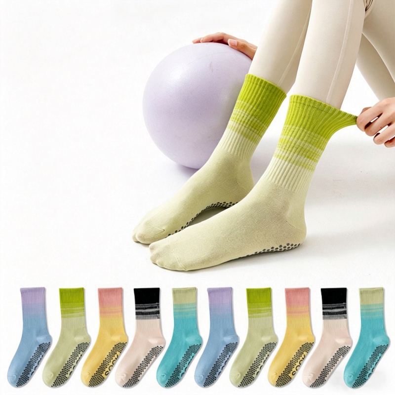 Pilates & Yoga Unleashed International Academy Yonkers - Dreamlikelin 1 Paar Damen-Yoga-Socken, Wadenlange Socken