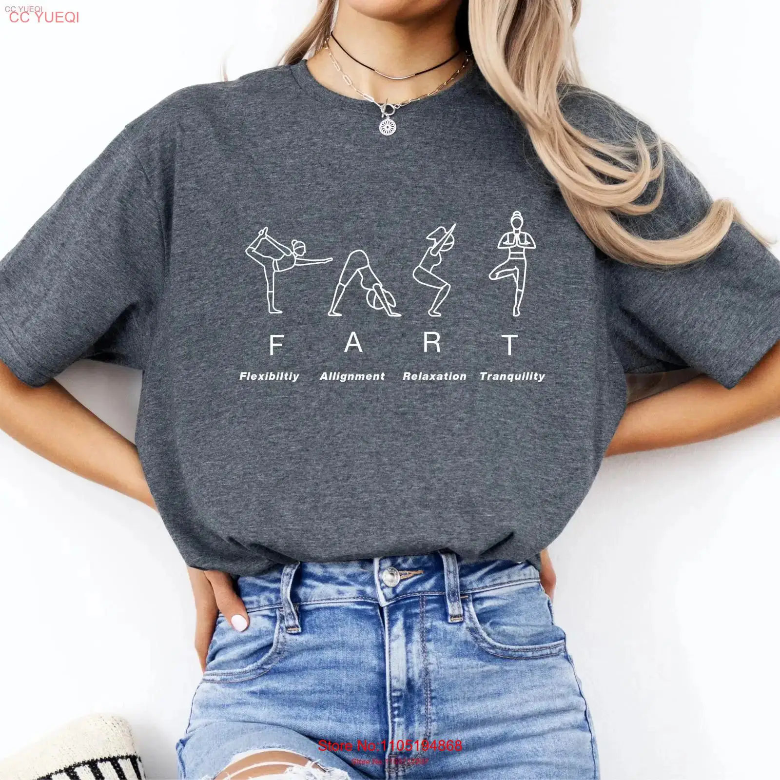 Pilates Yoga Gifts - Pilates-T-Shirt für Damen, lustig, Yoga, Übungskleidung,