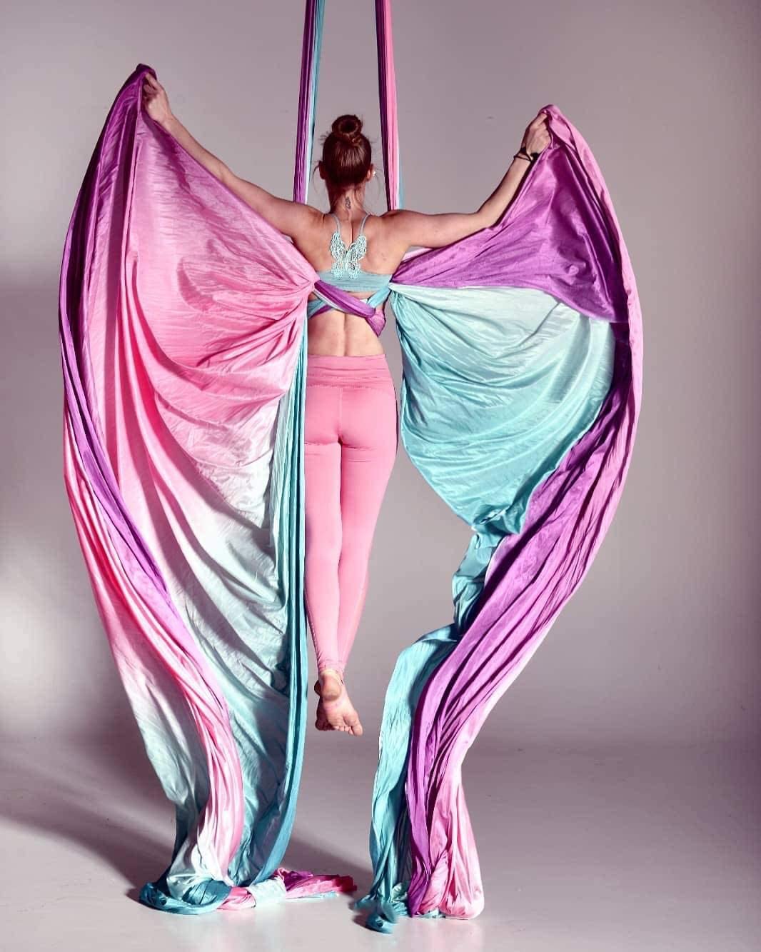 Pilates Yoga Aerial - 8,75 Yards Aerial Gymnastik-Hängematte Yoga-Schaukel Fitness