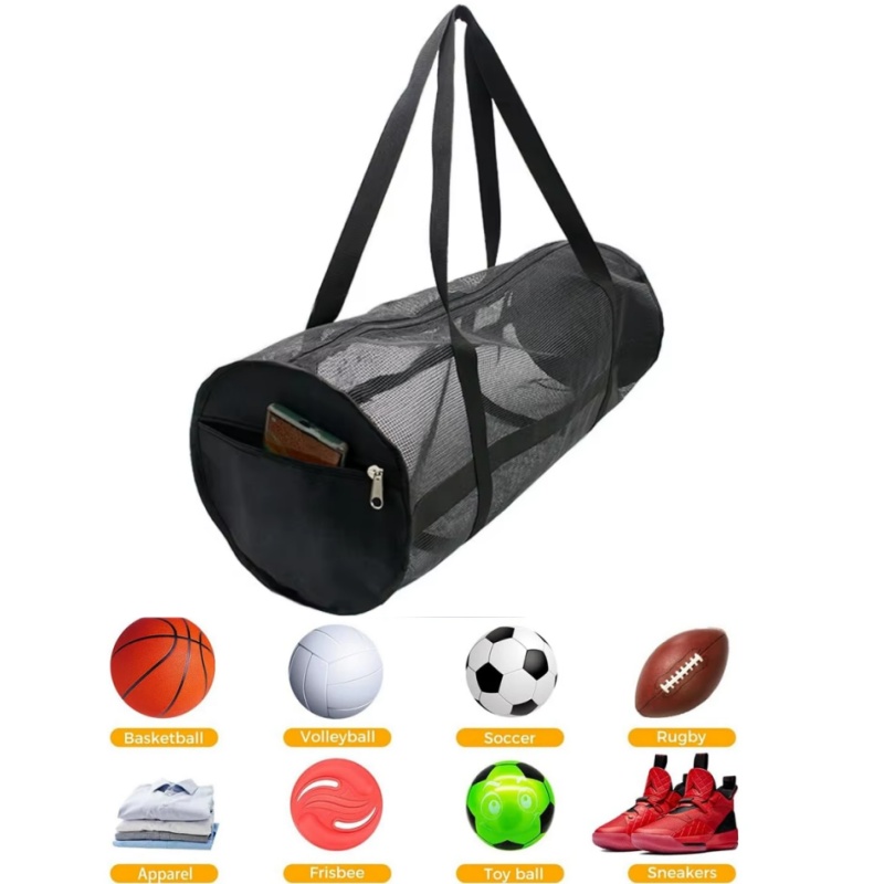 Pilates Yoga Bag - Große Kapazität Mesh Tragen Tasche Basketball