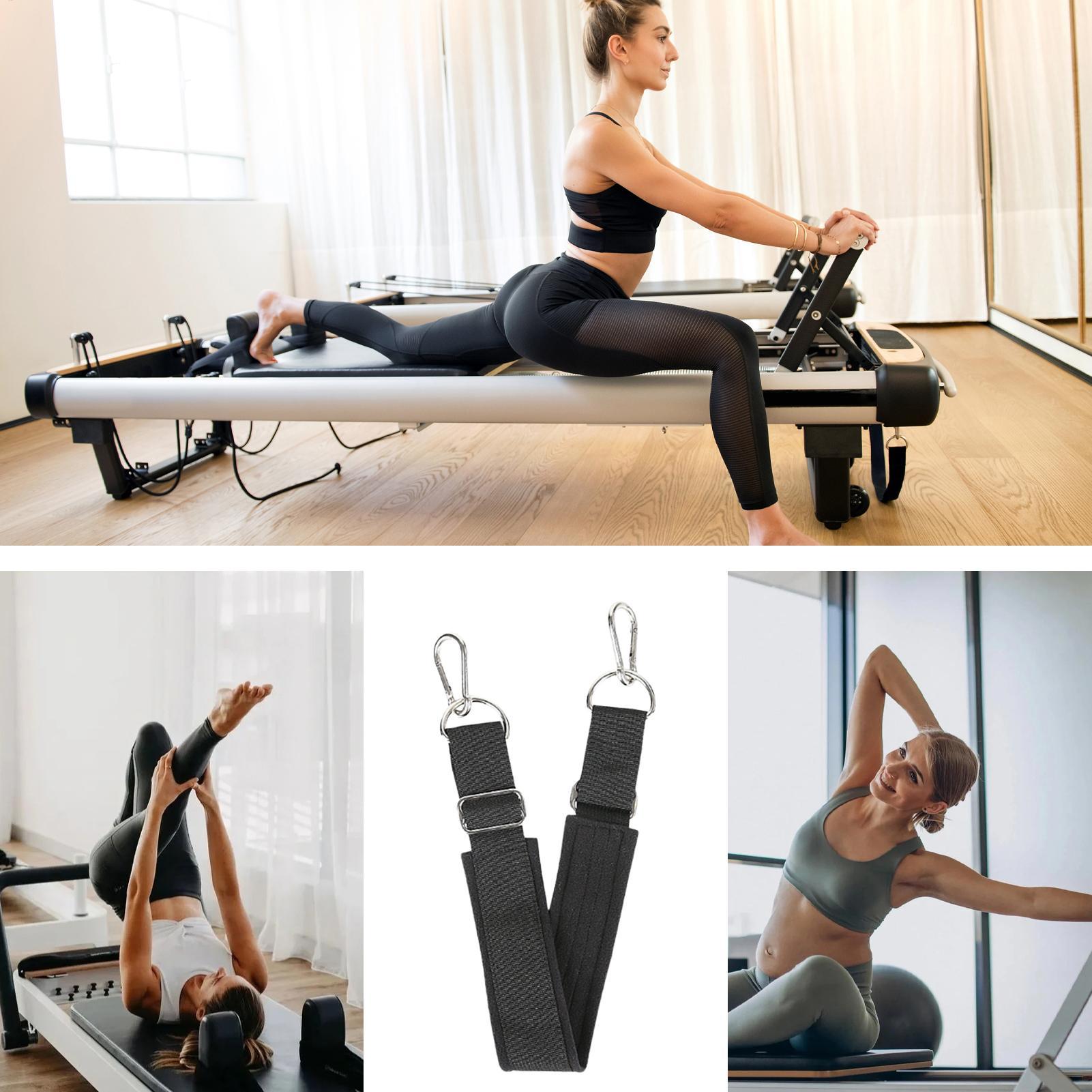 Pilates & Yoga Unleashed International Academy Yonkers - Pilates-Fußgurt, verdickt, verstellbar, rutschfest, strapazierfähig, Yoga-Pilates-Reformer-Fußgurt