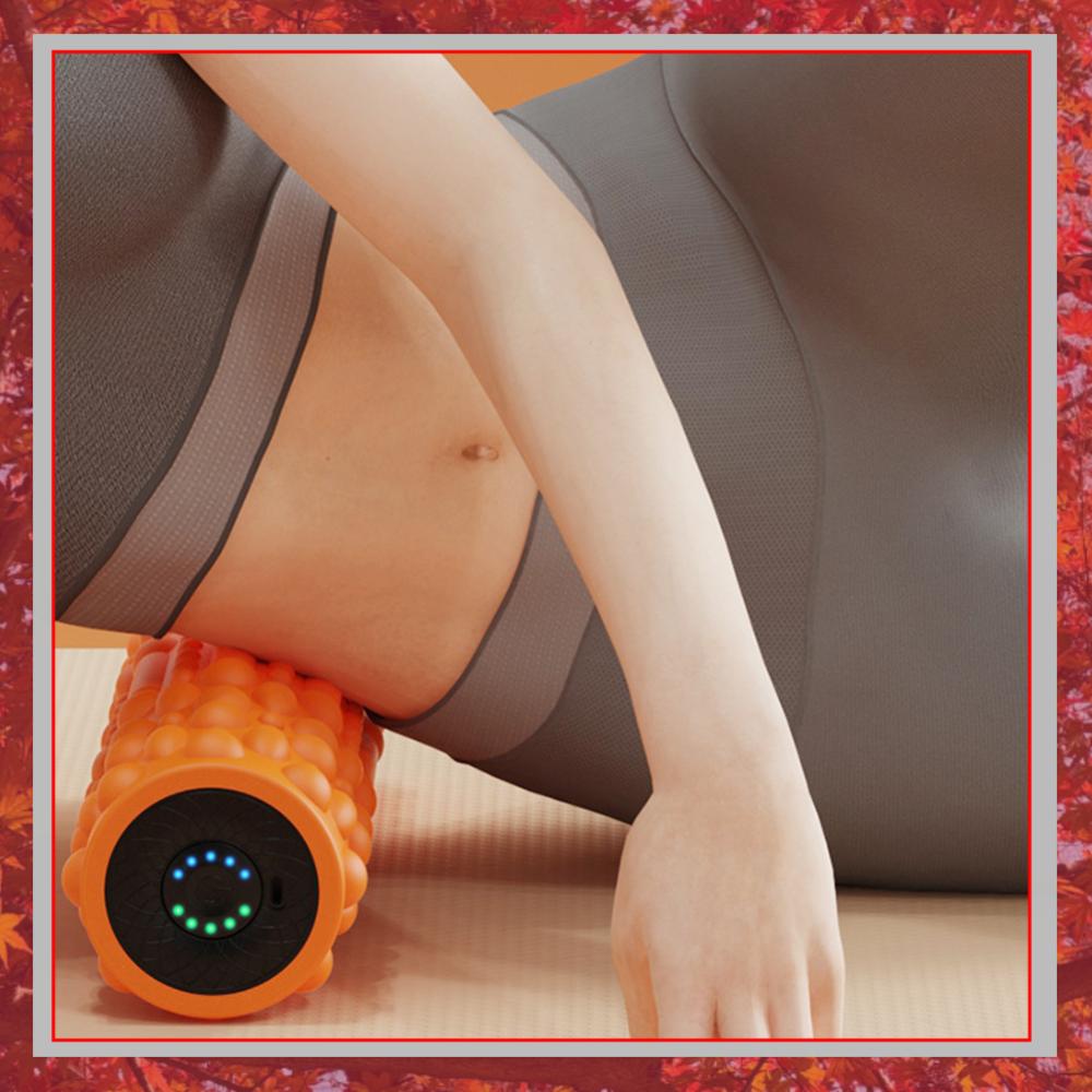 Pilates Yoga Exercises - Elektrische Vibrations-Schaumstoffrolle Yoga-Säule Wiederaufladbare Massagesäule 5