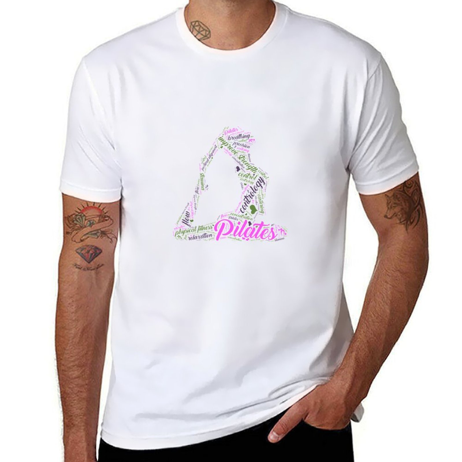 Pilates Yoga Gifts - Damen Fun Word Cloud und Cute