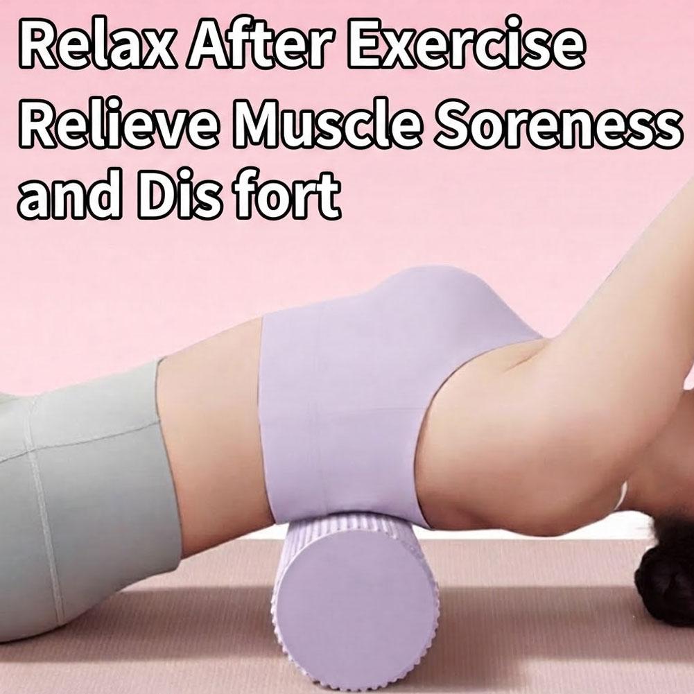 Pilates Yoga Exercises - Yoga-Schaumstoffrolle EVA Hochdichte Yoga-Säule Pilates-Schaumstoffrolle Übungs-Rückenmassagerolle