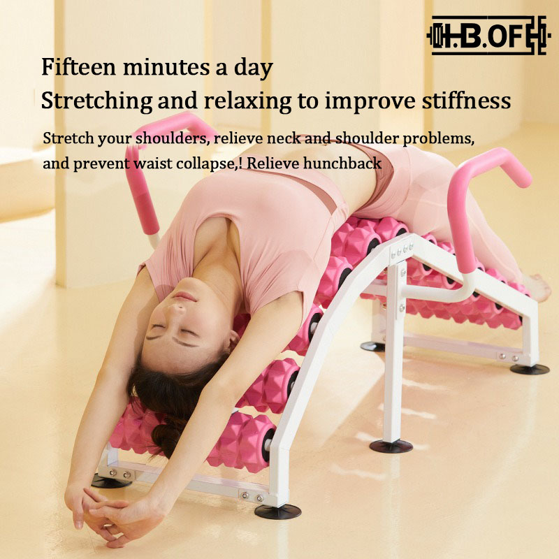 Pilates Yoga Exercises - Yoga-Muskelentspannungsgerät für Lendenwirbelstreckung, Pilates-Beinformer, Lendenwirbelberuhigungsgerät, Massagegerät