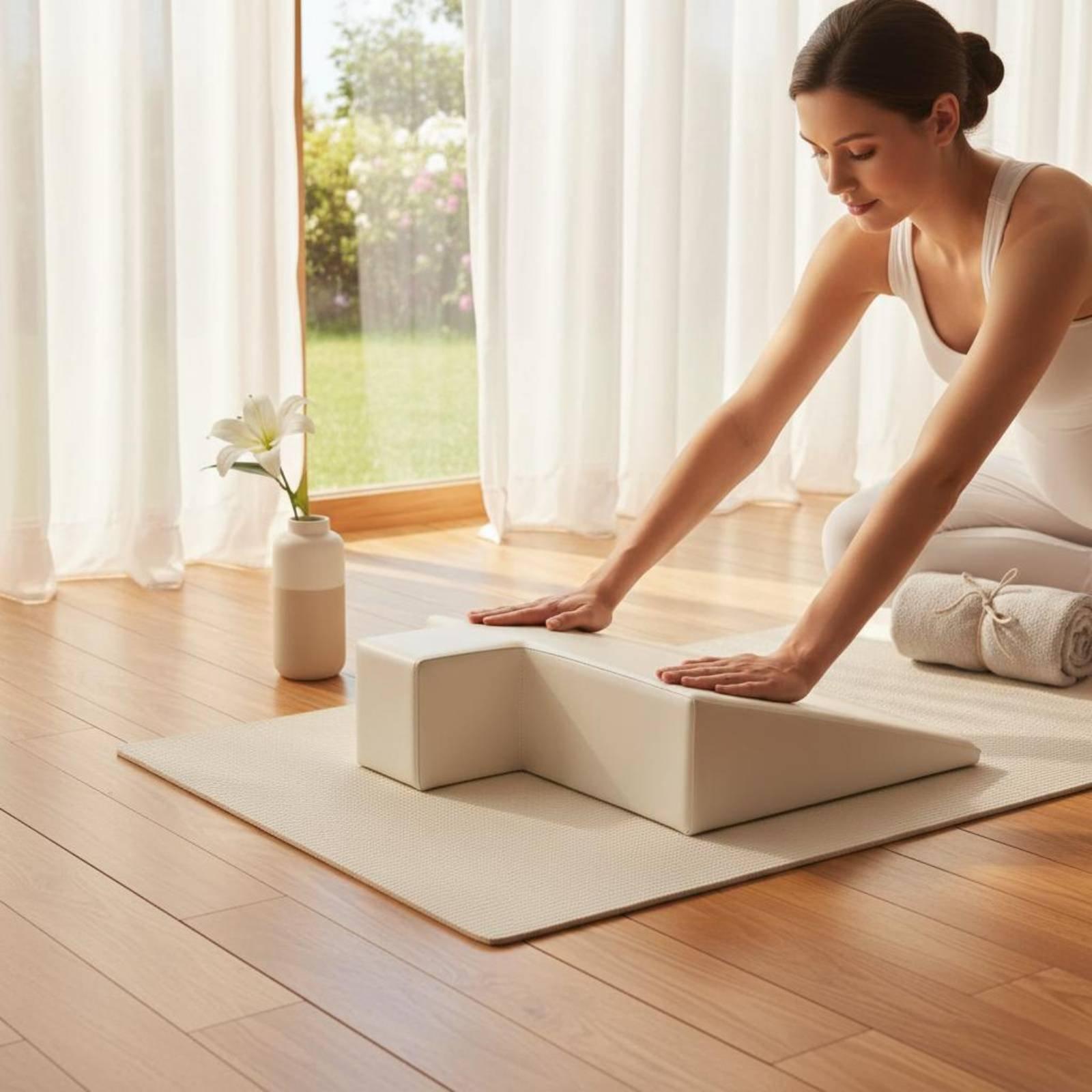Pilates Yoga Pregnancy - Schwangerschafts-Unterstützungskissen Premium-Schaumstoffkeil Pilates-Neigungskissen Trainingsgerät für Schwangerschaft,