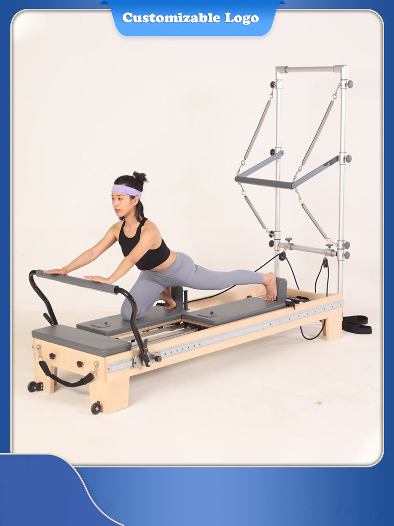 Pilates Yoga Exercises - Bi-richtungales Pilates-Bett mit verschiebbarem Kern, Yoga-Training,