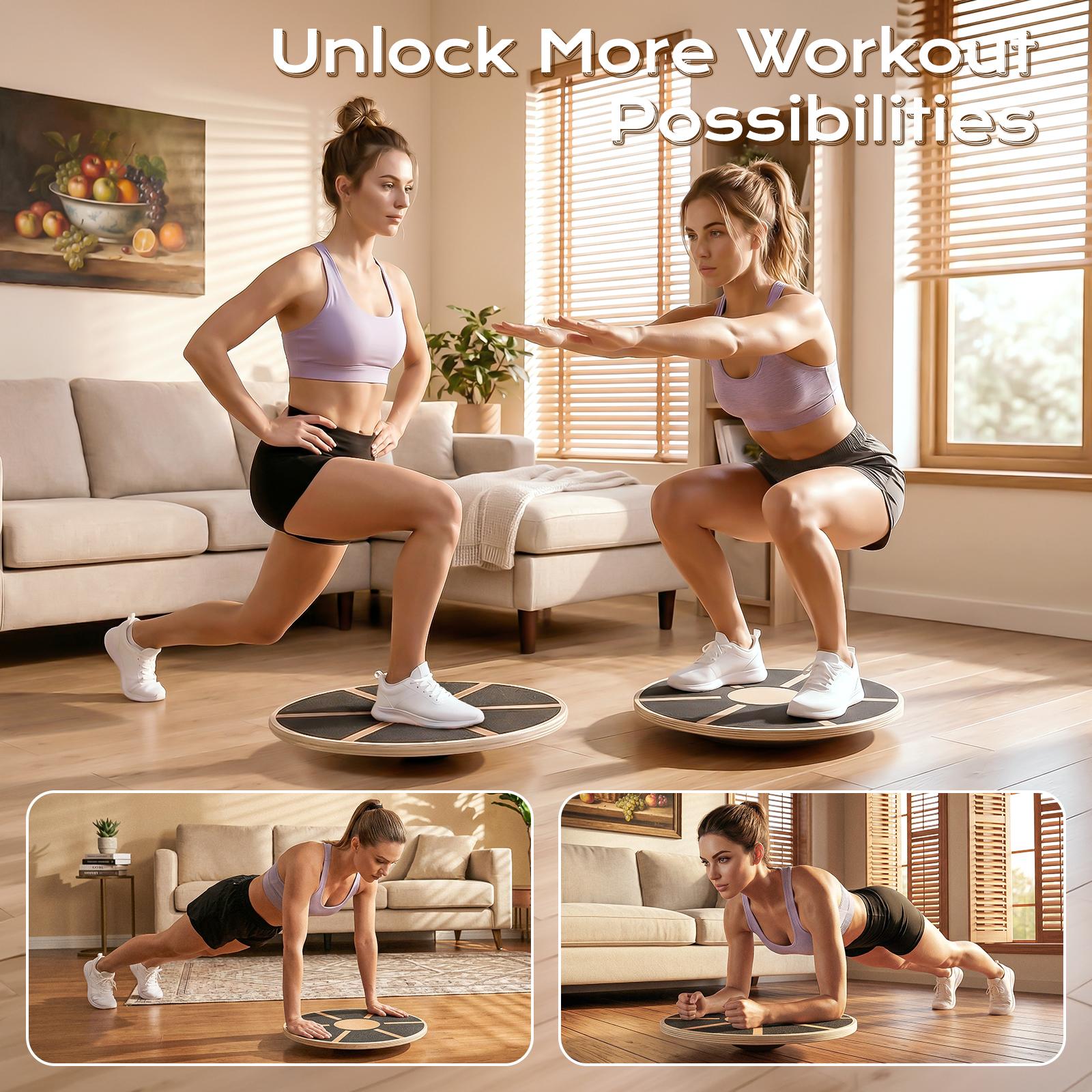 Rutschfestes Holz-Balanceboard – Pilates Yoga Gifts Bewertung und Preis