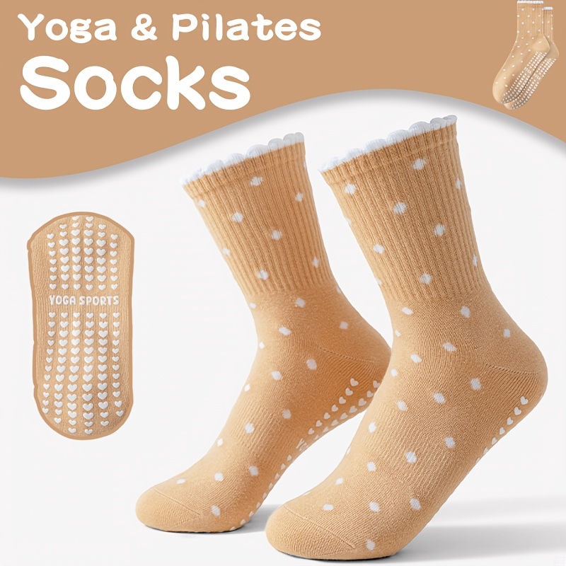 Braune Yoga-Socken für Damen,  – Pilates Yoga Gifts Bewertung und Preis