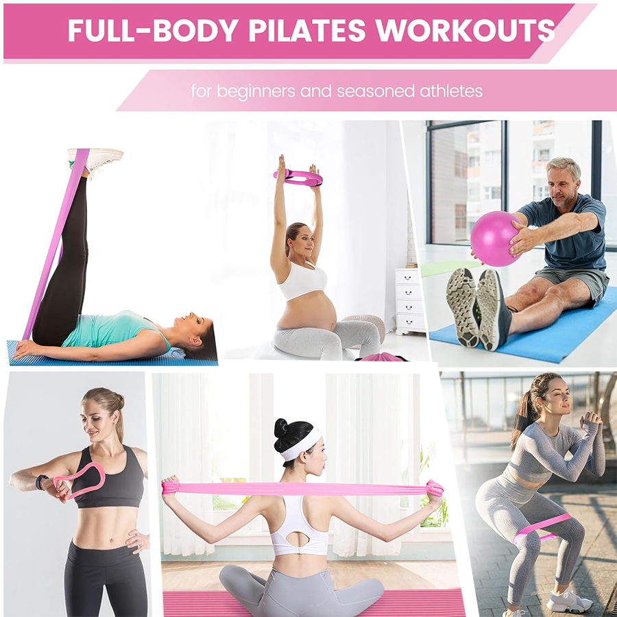Kundenspezifisches LOGO 5-teil – Pilates Yoga Resistance Ring Bewertung und Preis