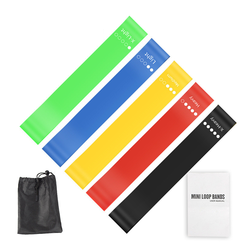 5-teiliges TPE-Widerstandsband – Pilates Yoga Bag Bewertung und Preis
